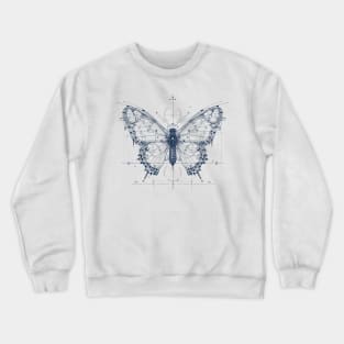 Fluttering Precision: The Technical Blueprint of a Butterfly Crewneck Sweatshirt